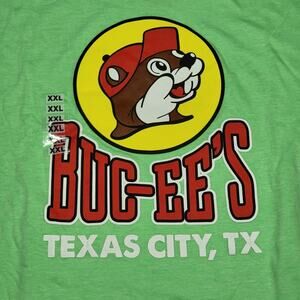 Buc-ee's Graphic SS Neon Green Unisex Tee "Texas City" - Size XXL NWT
